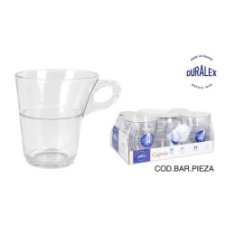 (Ek) Set 6 Tazas Cafe Apil. Transp. 22Cl Caprice