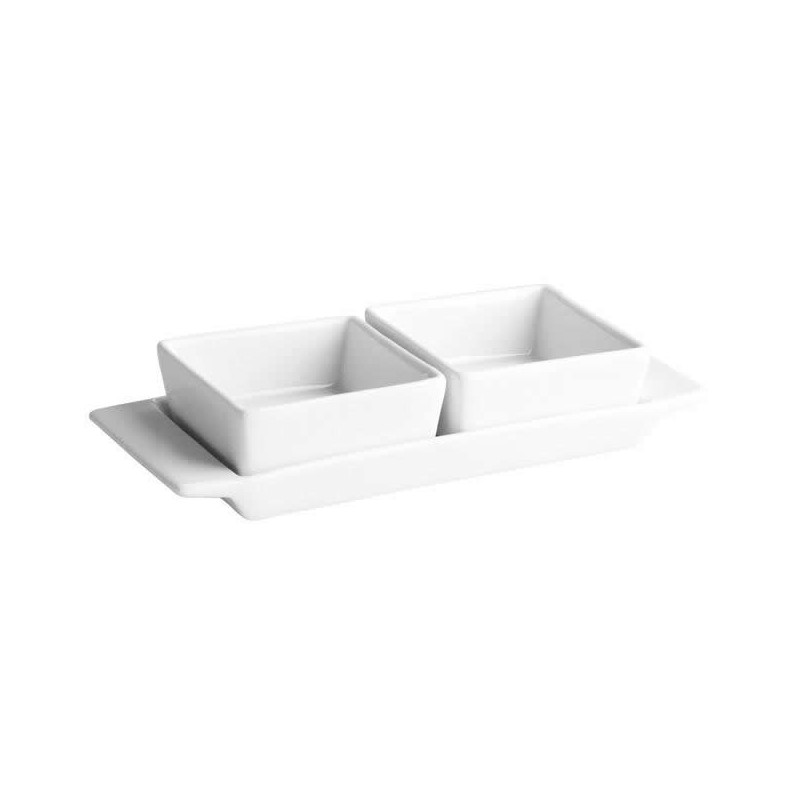 Bowls 8X8X3.5 Cm. 10 Cl. 2 U. C/ Bandeja 22X9X4