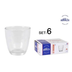 (1015Ab) Set 6 Vasos Transp. 90Cc Gigogne