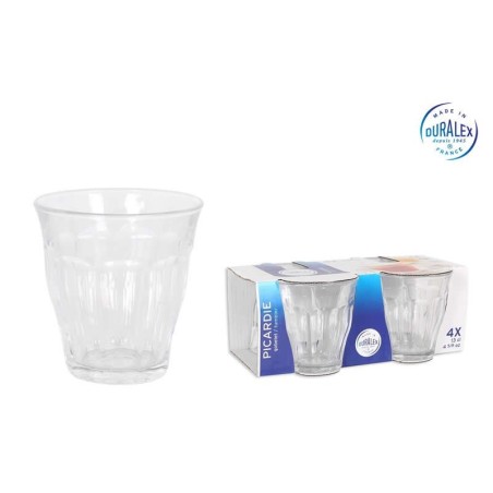 (F) Set 4 Vasos Transparente 130Cc Picardie