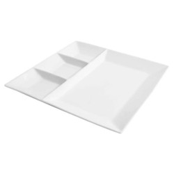 &  Plato 4 Compartimentos 28X28X2.5Cm. Ming