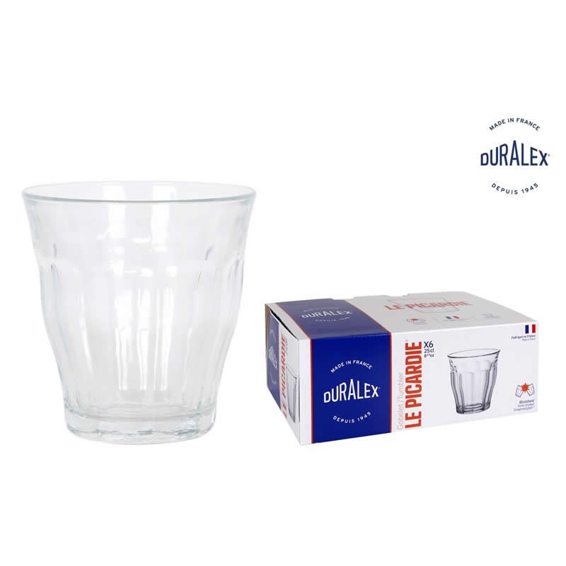 Set 6 Vasos Transparente 25Cl Picardie