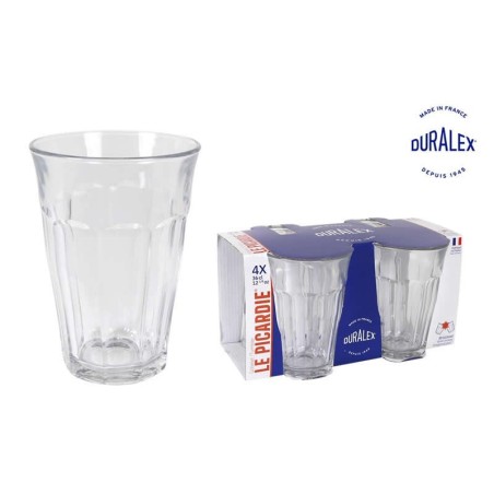 Set 4 Vasos Transparente 360Cc Picardie