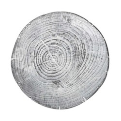 #-24- Plato Postre Leño Ø21.5X2.5Cm