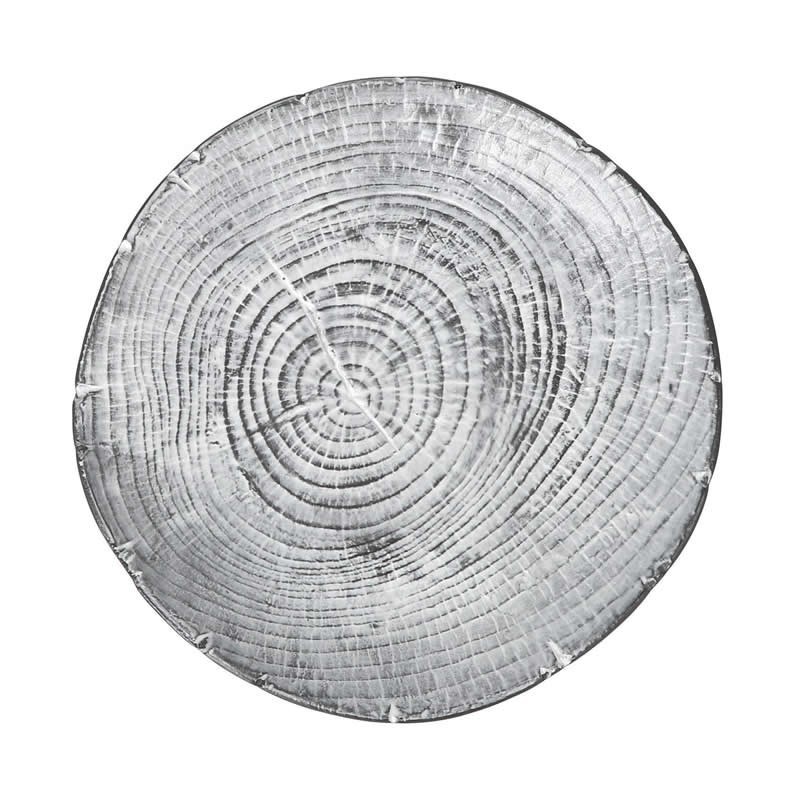 #-24- Plato Postre Leño Ø21.5X2.5Cm
