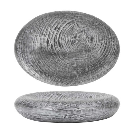 #-12- Bandeja Oval Leño 24X17X4Cm
