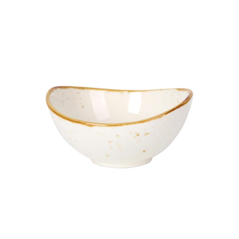 Bowl Oval Azacan Beige 12X10.5X5.5Cm16Cl