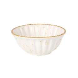 Bowl Cannele Beige Ø13X5.5Cm 36Cl
