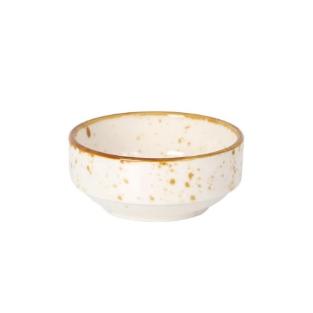 Bowl Apilable Beige Ø8X3.5Cm 10Cl