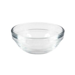 (F) Set 4 Bowls 70Cc Apilable Trans 7.5X3Cm