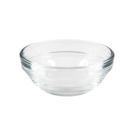 (F) Set 4 Bowls 70Cc Apilable Trans 7.5X3Cm