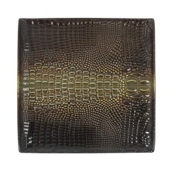 #-12- Plato Llano Cocodrilo 25X25X2.5Cm