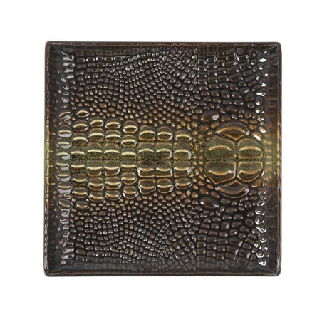 #-48- Plato Pan Cocodrilo 15X15X2.5Cm