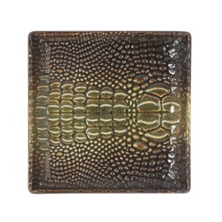 #-96- Plato Degustacion Cocodrilo 9.8X9.8X1.7Cm