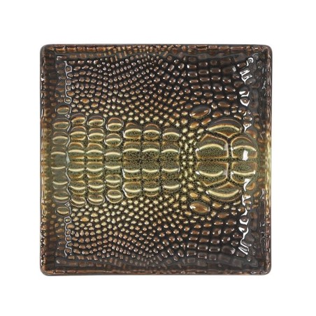 #-96- Plato Degustacion Cocodrilo 9.8X9.8X1.7Cm