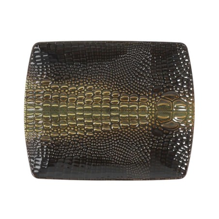 #-24- Bandeja Rectangular Cocodrilo 22.5X18.5X2Cm