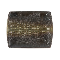 #-48- Bandeja Rectangular Cocodrilo 19.5X15.5X2Cm