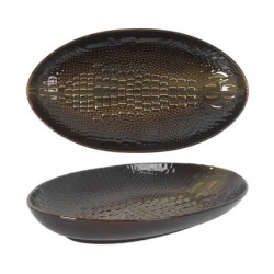 #-12- Bandeja Oval Cocodrilo 31X17.5X4.5Cm