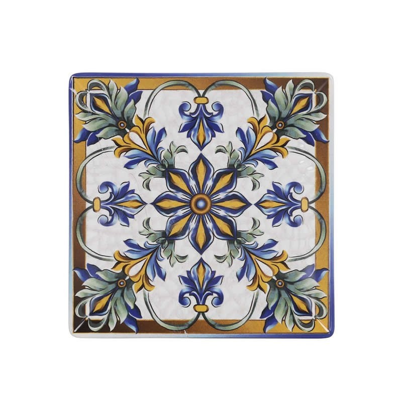 Plato Postre Ming Ii "Bizancio" 18X18X2C