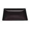 & Y Plato Llano Negro Stoneware 26X26X2.