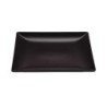 & Plato Postre Negro Stoneware 18X18X1.7