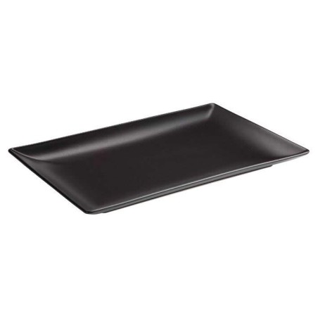 Fuente Rectangular Negra Stoneware 34X22