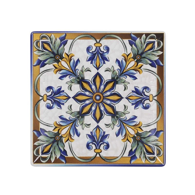 Plato Postre Ming Ii "Bizancio" 21X21X2C