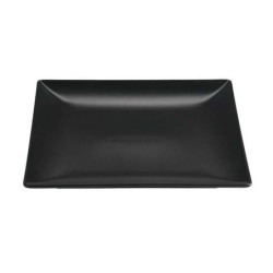 & Plato Llano Negro Stoneware 24X24X2.5