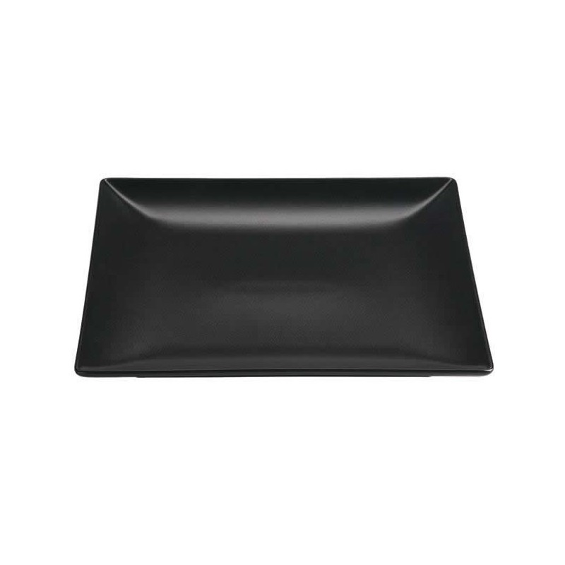 & Plato Llano Negro Stoneware 24X24X2.5