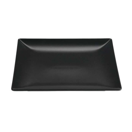 & Plato Llano Negro Stoneware 24X24X2.5