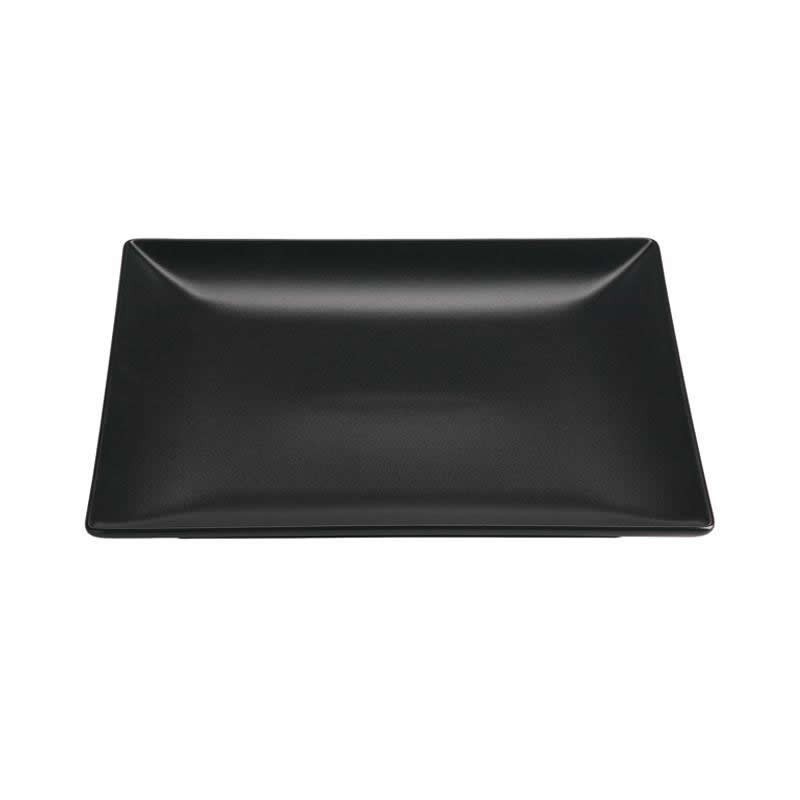& Y Plato Postre Negro Stoneware 21X21X2