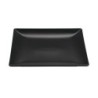 & Y Plato Postre Negro Stoneware 21X21X2