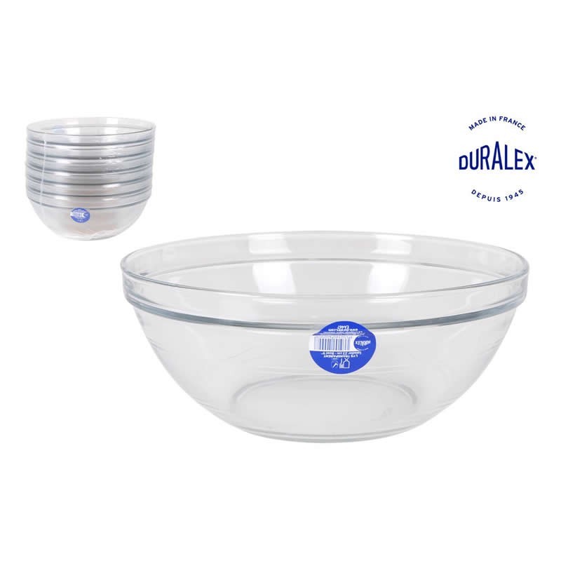 (Ek) Ensaladera 2.4L-23Cm Apilable Trans.Red Lys