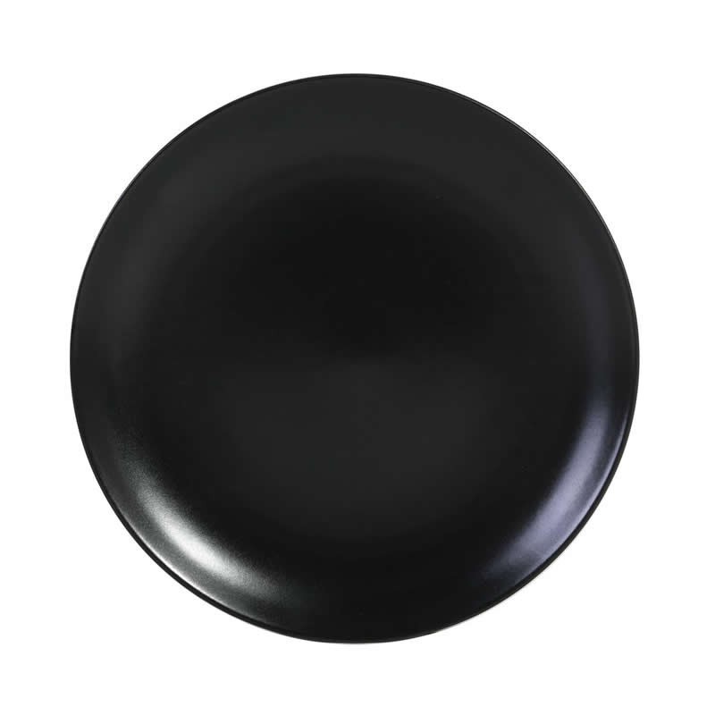 & Plato Llano Negro Ø26X2.5Cm Infinity