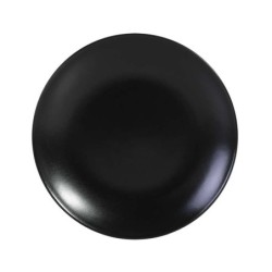 & Plato Postre Negro Ø20X2Cm Infinity