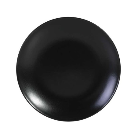 & Plato Postre Negro Ø20X2Cm Infinity