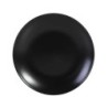 & Plato Postre Negro Ø20X2Cm Infinity