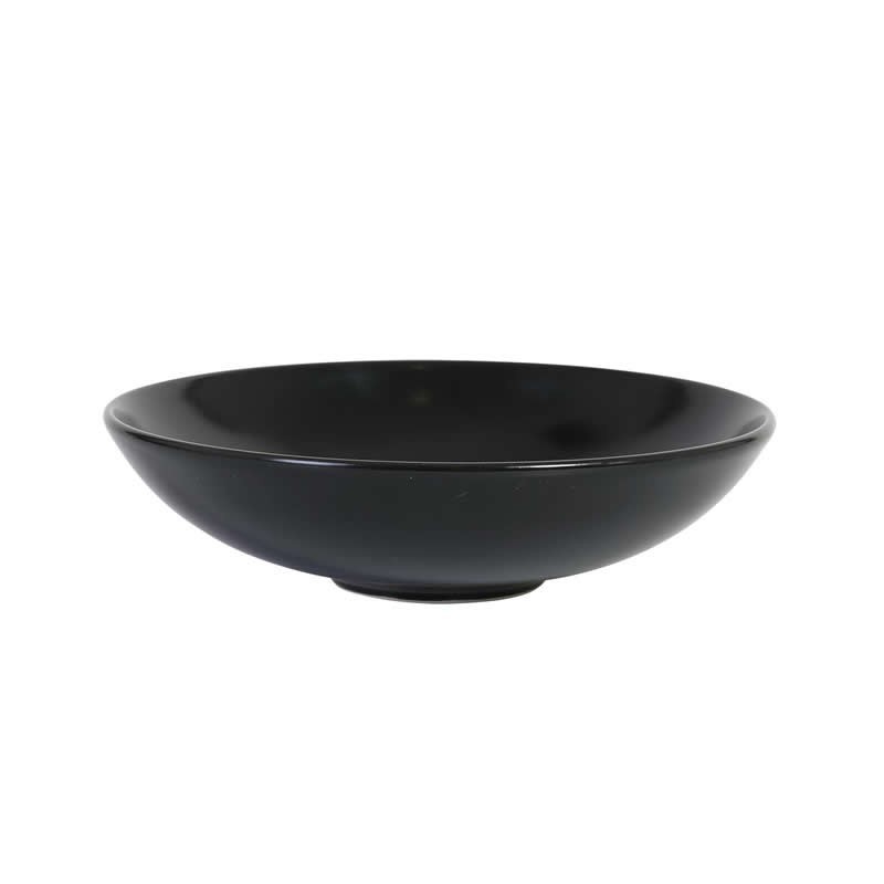 & Plato Hondo Negro Ø19.5X5Cm Infinity