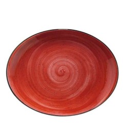 Bandeja Oval 31X24 Cm Passion Red