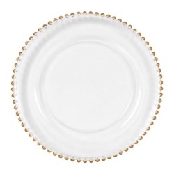 Plato Presentacion Dorado Biarritz 33.5X3Cm