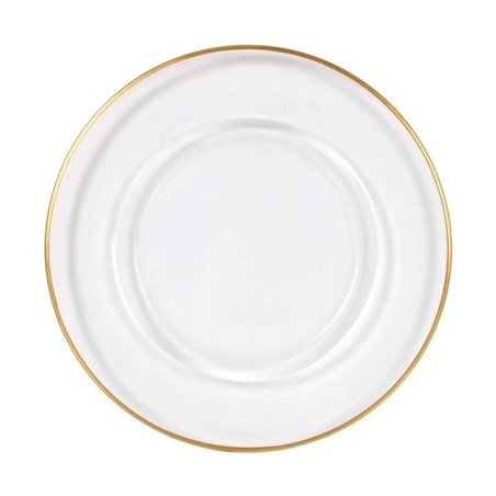 Plato Presentacion Dorado Biznaga Ø33X3Cm