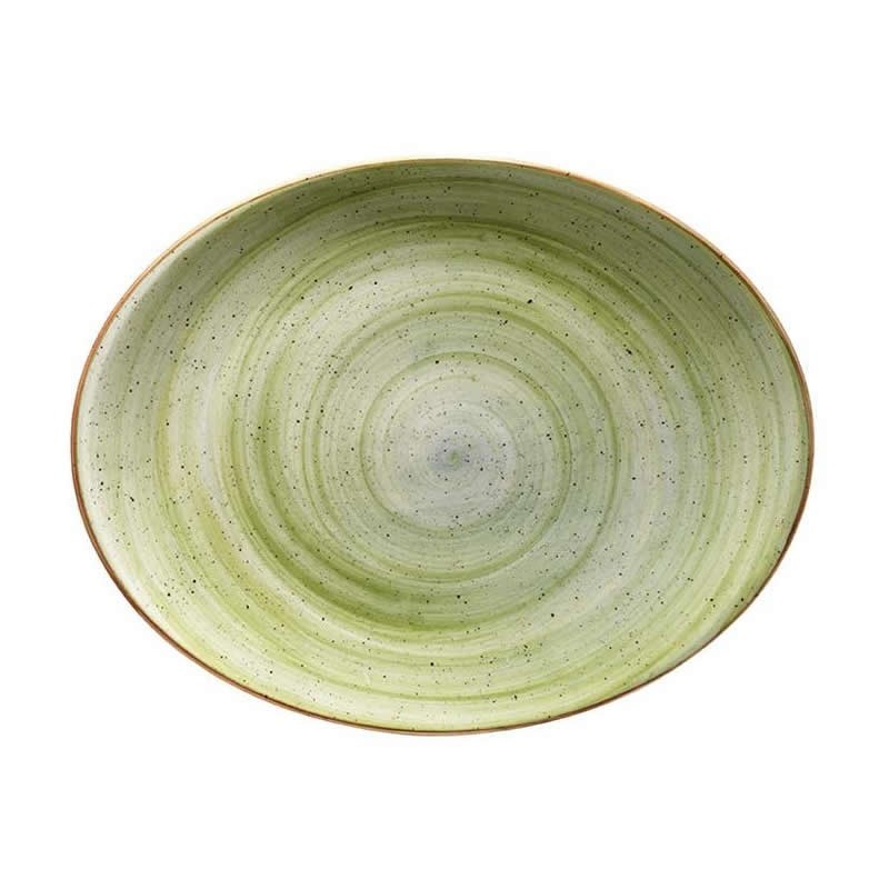 Bandeja Oval 31X24 Cm Therapy Green