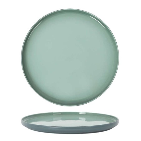 Plato Llano Cataria Verde Ø25X2Cm