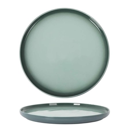 Plato Postre Cataria Verde Ø22.5X2Cm