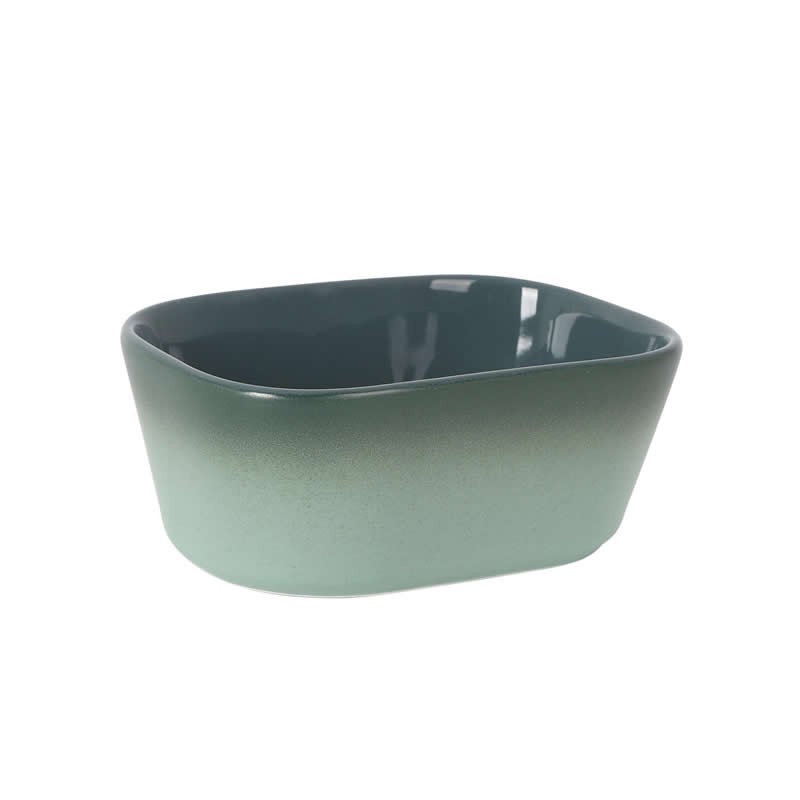 Bowl Rect. Cataria Verde 9X6.5X4Cm 13Cl
