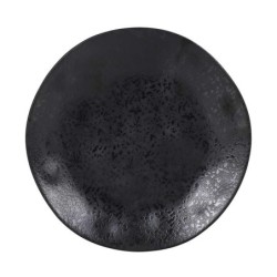 Plato Llano Negro Strega Arizona Ø24X2Cm