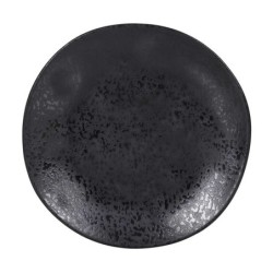 Plato Postre Negro Strega Arizona Ø22X1.5Cm