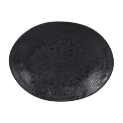 #-12- Bandeja Oval Negra Strega Arizona 31X24X2