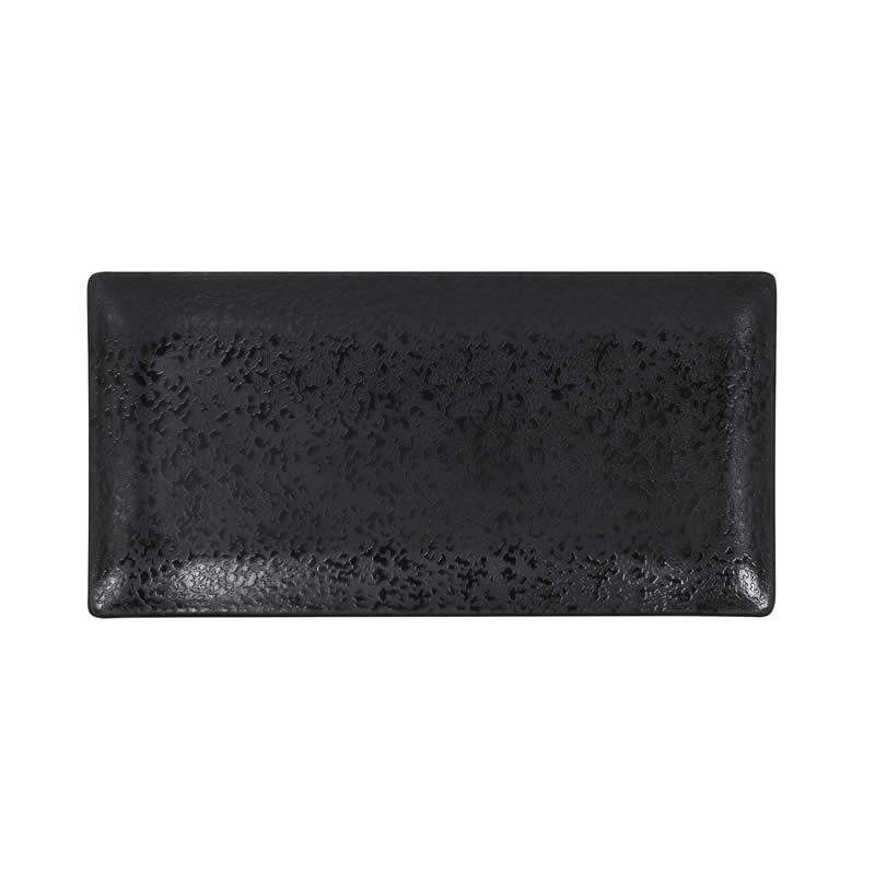 #-24- Bandeja Rect. Negra Korio Arizona 30X15X2Cm