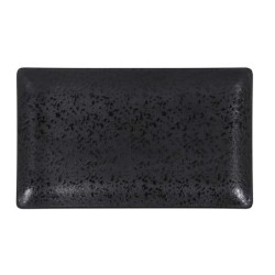 #-24- Bandeja Rect. Negra Korio Arizona 25X15X2